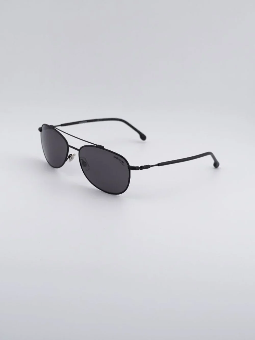 Carrera CA224/S 003 M9 Sunglasses Black Aviator Frame, Polarized Lenses